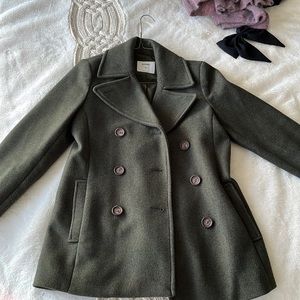 Old Navy Army Green Peacoat - Size XS